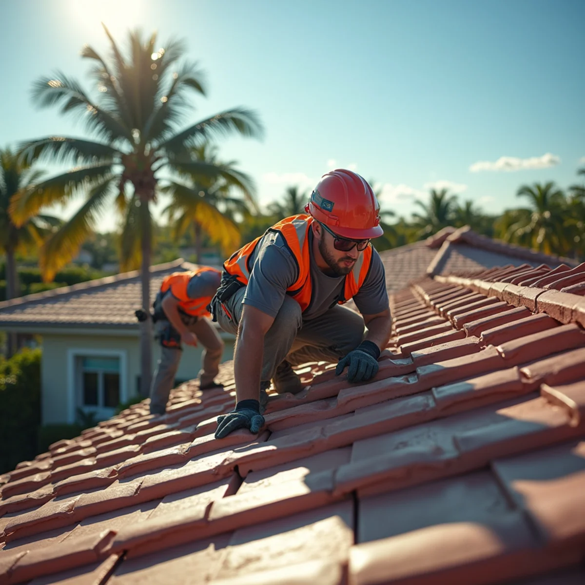 Metal roof replacement on a horse barn in Southwest Ranches, FL